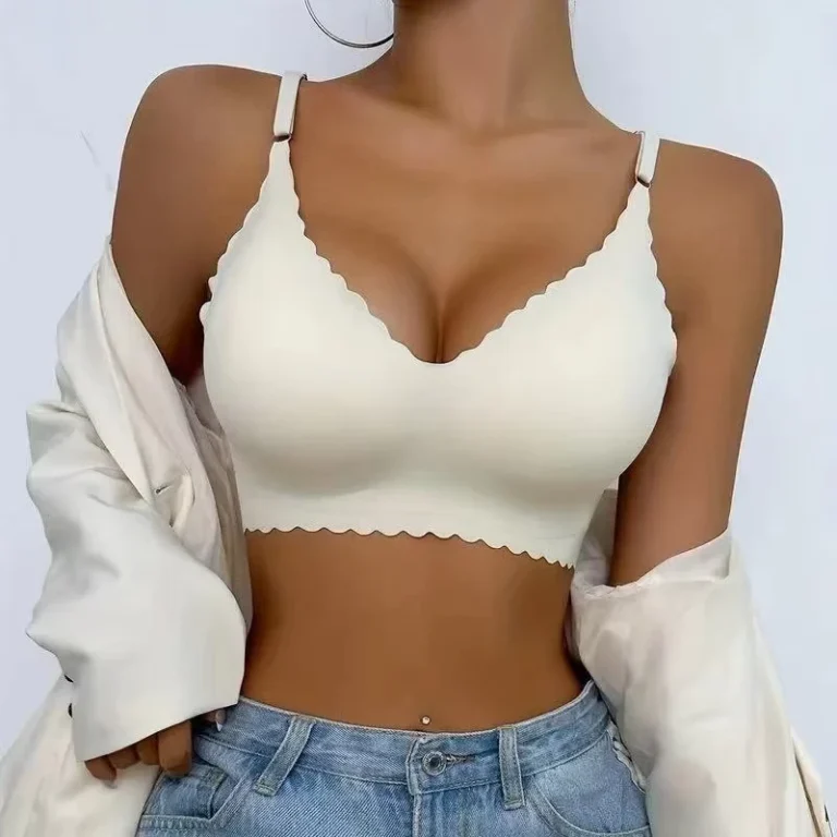 Europe-Style-Underwear-Womens-Seamless-No-rim-Printed-Gathered-Sports-Yoga-Bra-Large-Size-Bra-for-Women