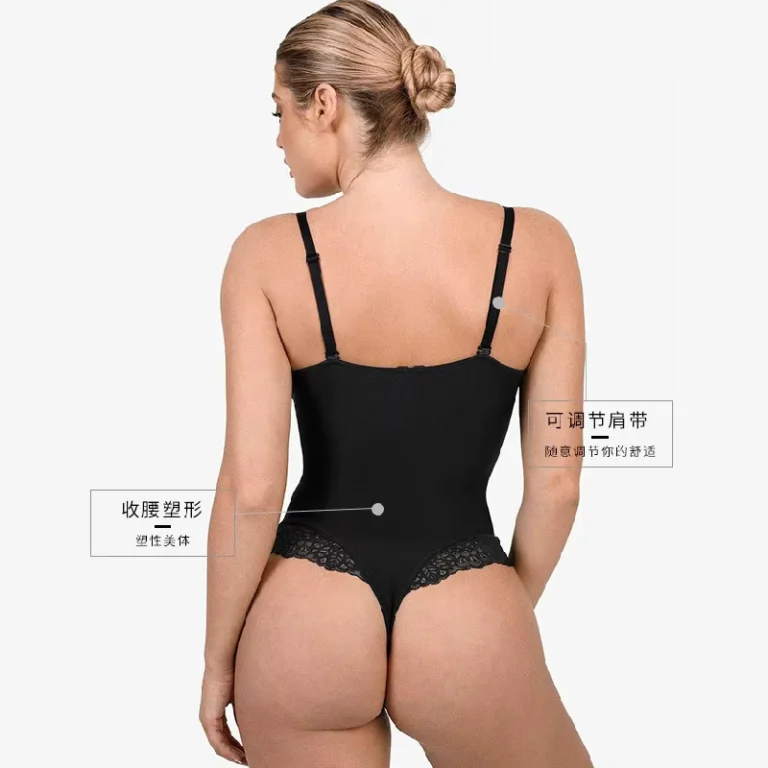 European-American-Plus-Size-Lace-Waist-Body-Shaping-Underwear-for-Women-Siamese-Fat-Womans-Abdominal-Hip-Lifting-Jumbo-Bras