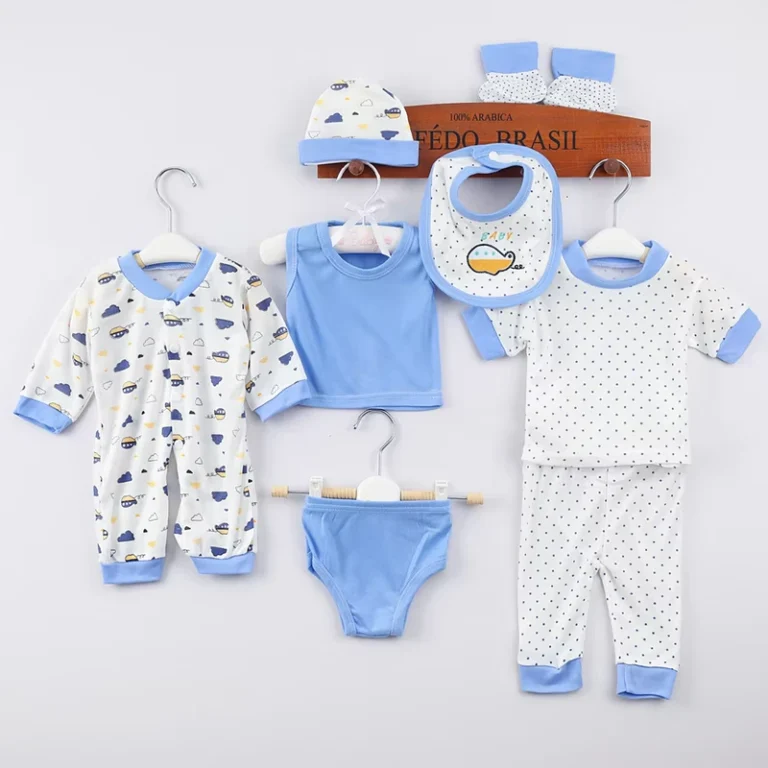 Export-New-Arrival-Softened-Eight-Piece-Underwear-Set-Polyester-Terylene-Multi-Piece-Set-Unisex-Newborn-Clothes-0-3-Baby