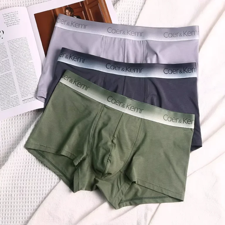 FF3591-Everyday-Comfort-Cotton-Mens-Boxer-Briefs-Underwear-Solid-Color-Breathable-Underpant-Elastic-Modal-Boxer-for-Men