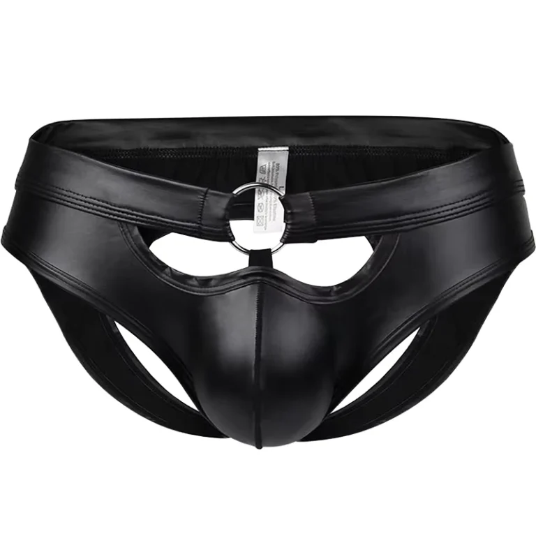 FF3961-Gay-Mens-Leather-Briefs-Custom-Sexy-Jockstrap-Underwear-Male-Panties-Underpant-G-String-Bulge-Pouch-Briefs
