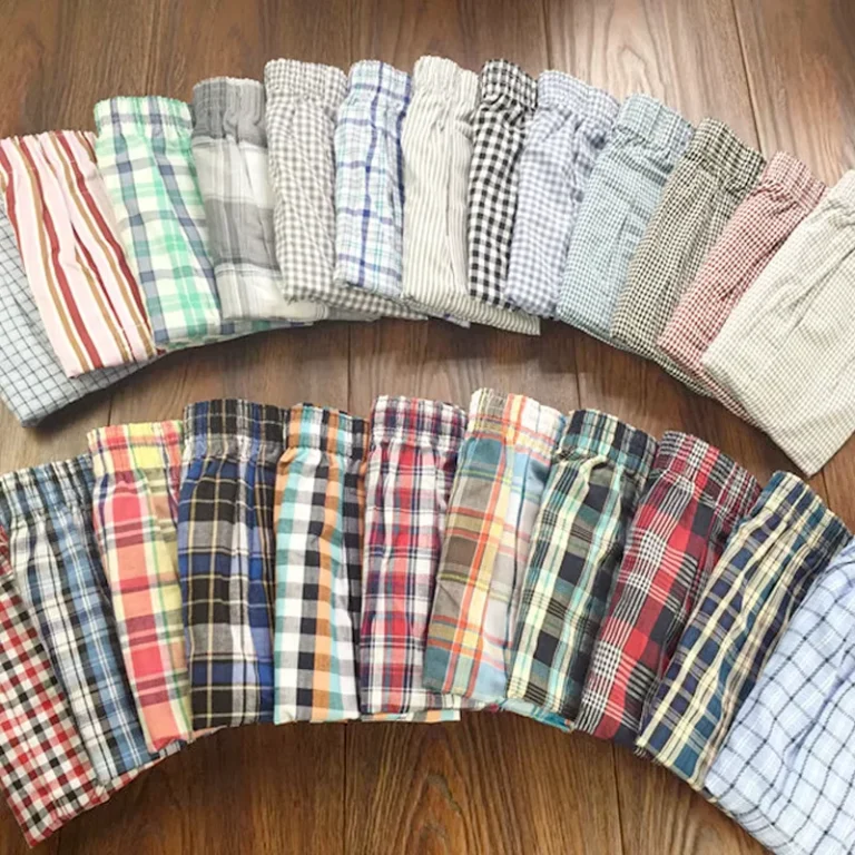 Factory-Assorted-Design-Christmas-Comfy-Loose-Home-Wear-Multi-Color-100-Cotton-Plaid-Boxer-Mens-Underwear