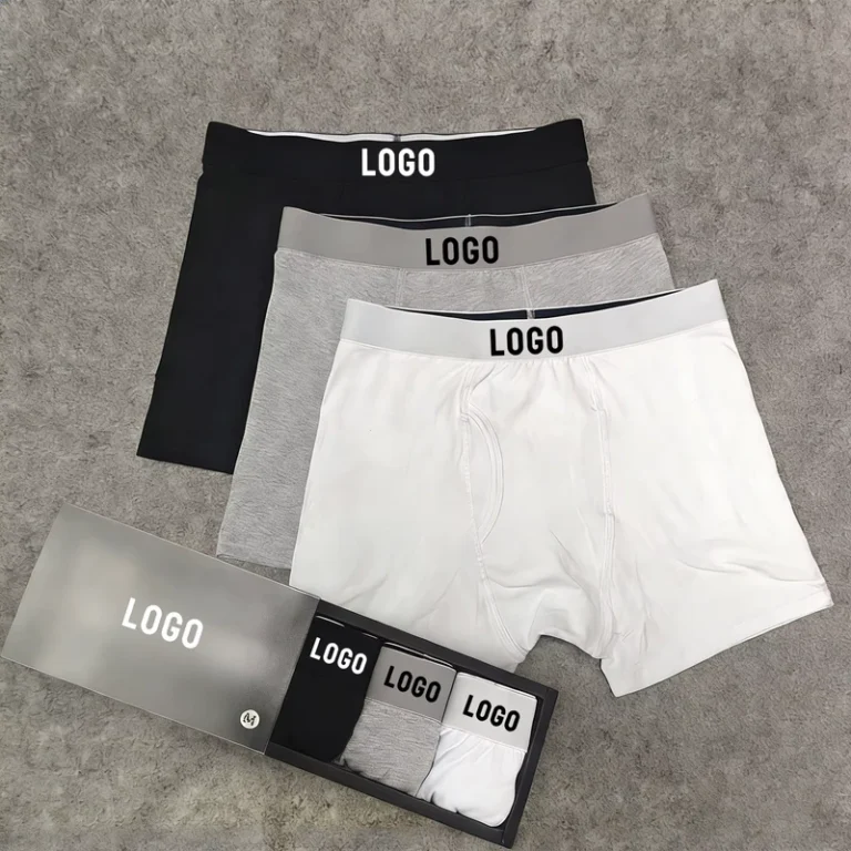 Factory-Custom-Logo-Mens-Boxers-Mens-95-Cotton-5-Spandex-Underwear-Classic-Comfortable-Cotton-Mens-Shorts-Briefs