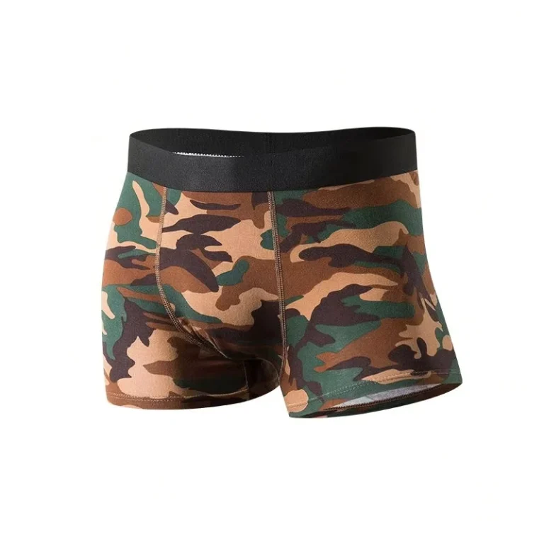 Factory-Direct-Sales-Mens-Cotton-Camouflage-Boxer-Mid-waist-Plus-Size-Underwear-Sports-Breathable-Boxer-Shorts