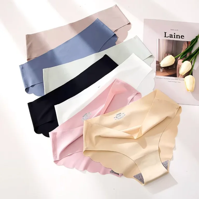 Factory-Directly-Supplied-Seamless-Pantys-Womens-Waveside-Underwear-Lady-Girl-Solid-Color-Boxer-Briefs