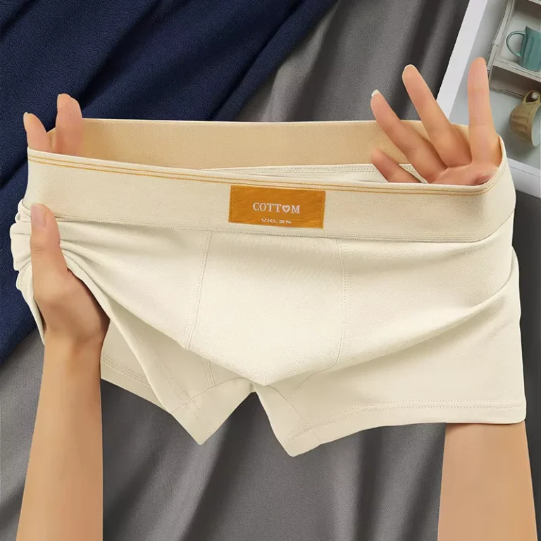 Factory-Large-Size-Cotton-Mens-Underwear-Square-Angle-Loose-Mid-waist-Comfortable-Boxers-1