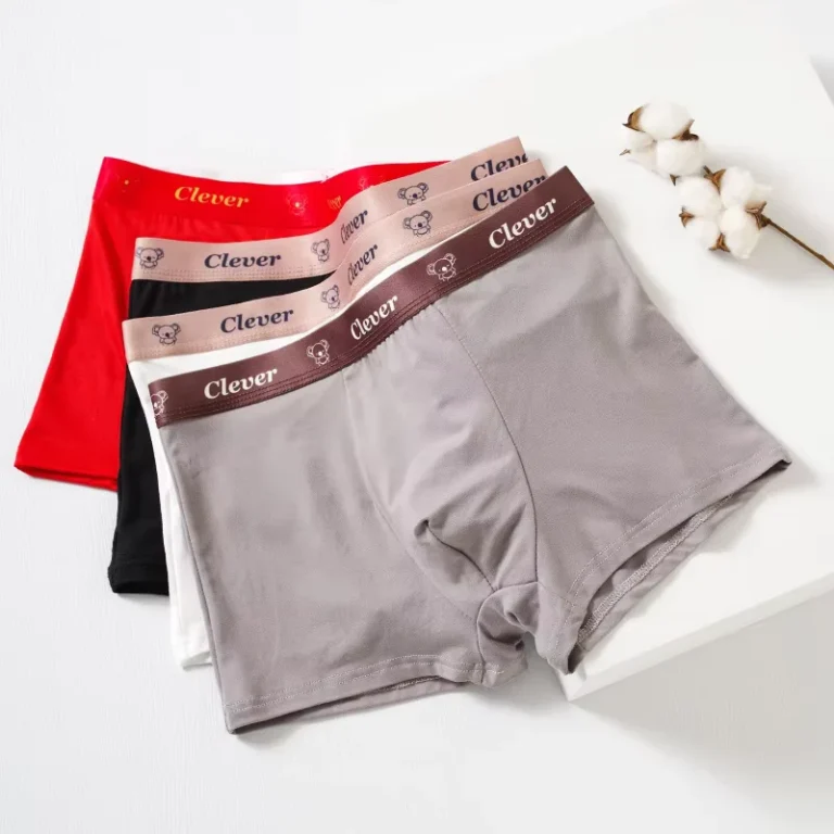 Factory-Mens-Pure-Cotton-Knitted-Flat-Corner-Boxer-Briefs-Comfortable-Thin-Breathable-Mid-Waist-Plus-Size-Adult