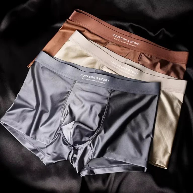 Fashion-Luxury-Satin-Mens-Comfortable-Briefs-Boxers-Ice-Silk-Soft-Underwear