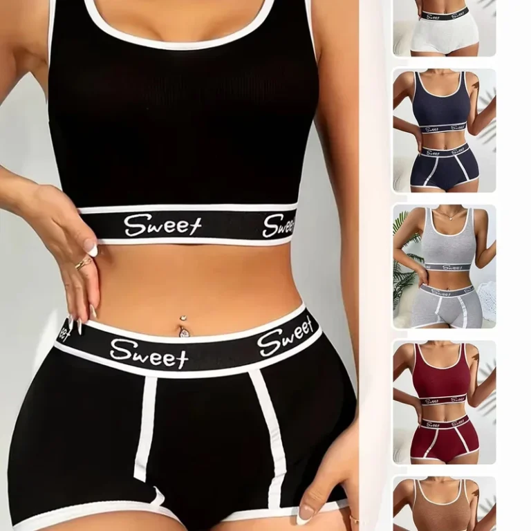 Fashion-Mid-Waist-Boxer-Pants-Bra-Set-Womens-Breathable-Solid-Sport-Lingerie-Set-Fashionable-Seamless-Support-Underwear-1