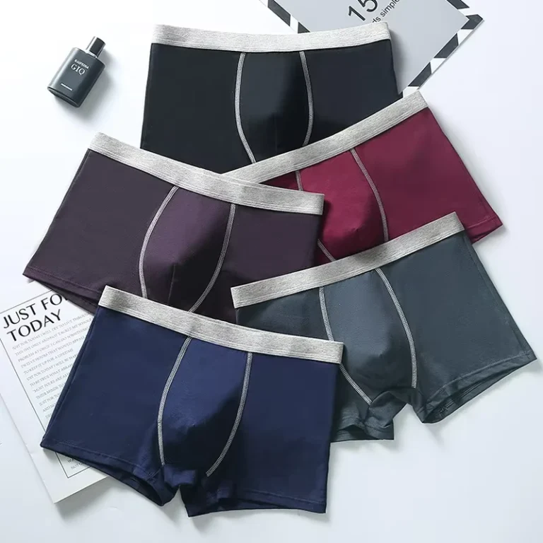 Foreign-Trade-Plus-size-Mens-Underwear-Cotton-Pants-Breathable-Comfortable-Boxers-Fashion-Loose-Fat-Flat-Horn-Men
