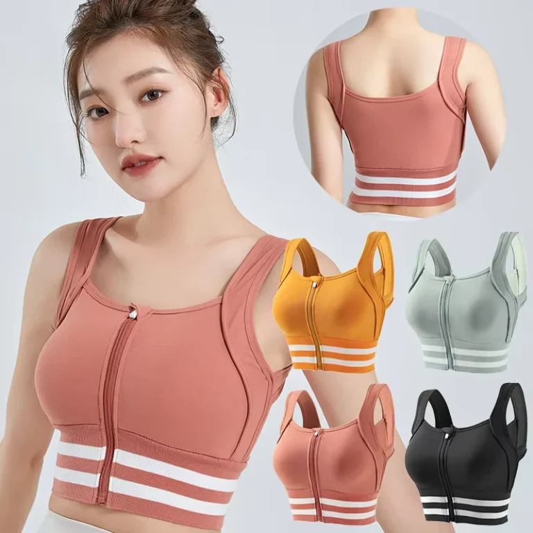 Front-Zipper-Sports-Bra-for-Women-Shockproof-Running-Without-Steel-Rings-Gathering-Beauty-Back-Underwear-Fitness