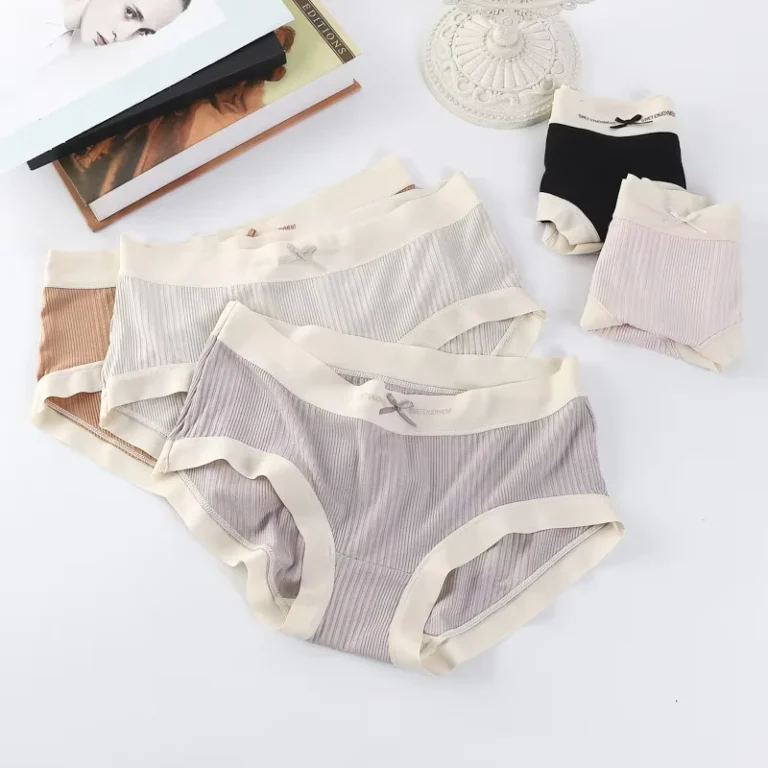 Girls-Bow-Medium-Waist-Cute-Everyday-Panties-Womens-Breathable-High-elastic-Skin-friendly-Seamless-Soft-Underwear-Intim