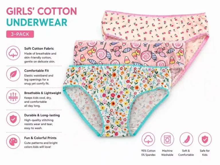 Girls-Cotton-Briefs-Cute-Printed-Underwear