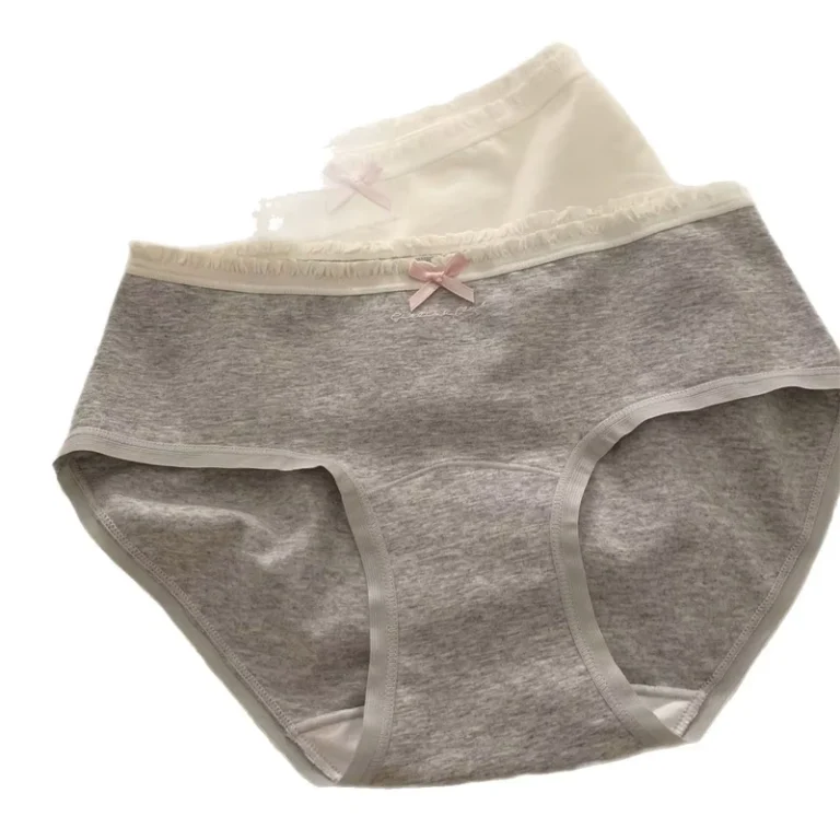 Girls-Underwear-Lengthened-Widened-Mid-Rise-Bow-All-Cotton-Antibacterial-Crotch-Soft-Briefs