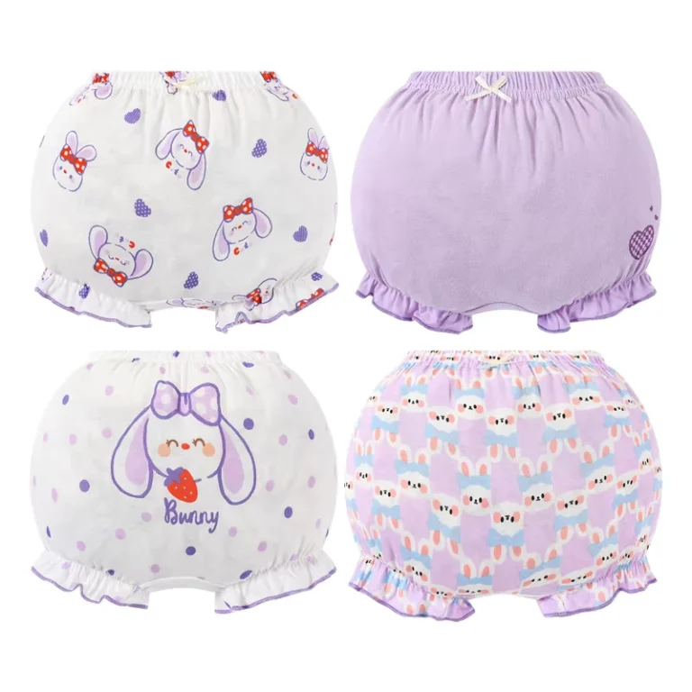 Girls-underwear-Kids-All-cotton-baby-Little-girls-boxers-bow-bun-butts