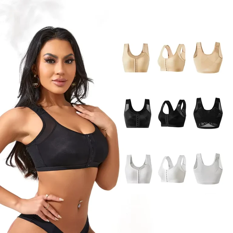 Good-Quality-Womens-Sport-Bra-Front-Closure-Plus-Size-Wireless-Bra-Plus-Size-Gathering-Wireless-Bras