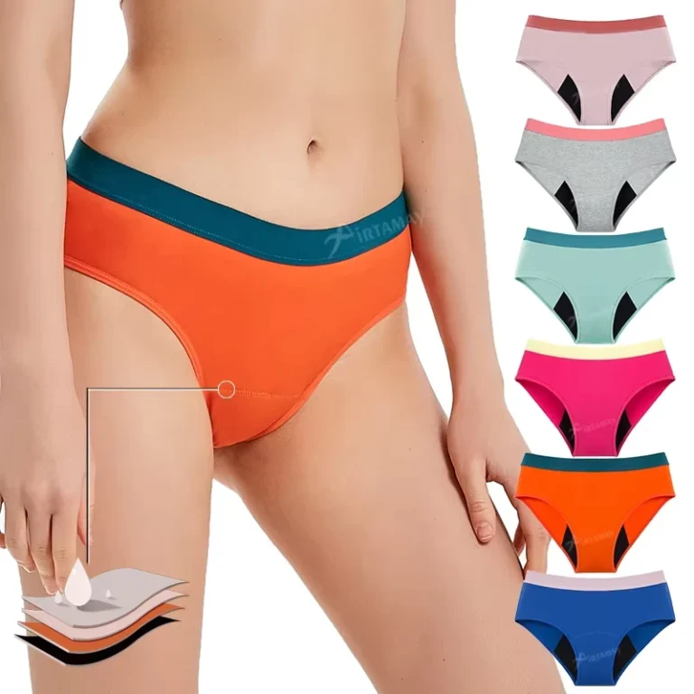 Green-Envoy-4-Layers-Young-Girl-Period-Undies-Leakproof-Women-Underwear-Waterproof-Panties-Teens-Period-Panties