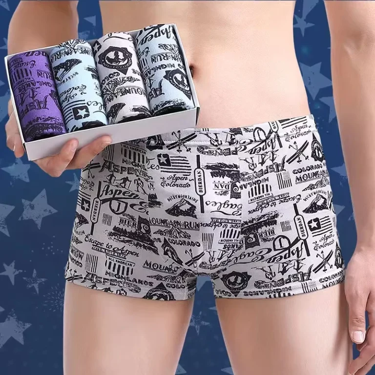 High-Quality-Breathable-Mens-Underwear-Comfortable-Seamless-High-Elastic-Mid-waist-Boxers-Pants