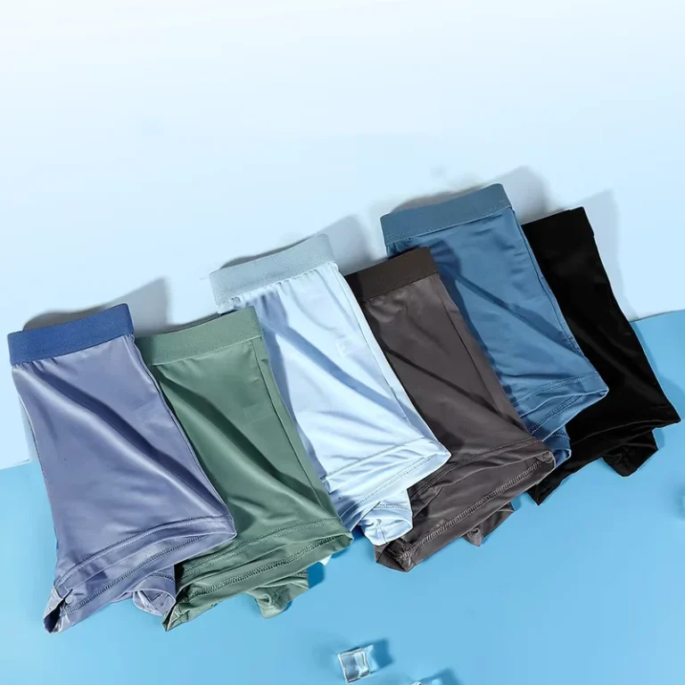 High-Quality-Custom-Label-Comfortable-Ice-Silk-Model-Man-Underwear-Boxer-Brief-Mans-Basic-Underwear-Male-Panties