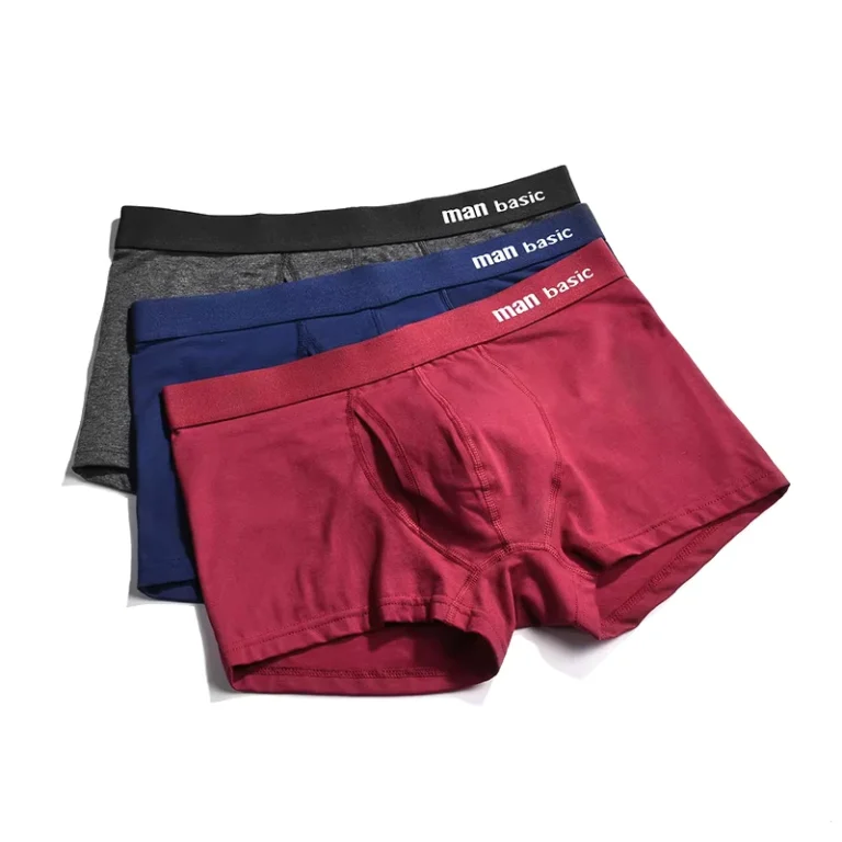 High-Quality-Custom-Pure-Cotton-Mid-Rise-Boxer-Briefs-Loose-Plus-Size-Boys-Underwear-for-Men-Factory-Direct