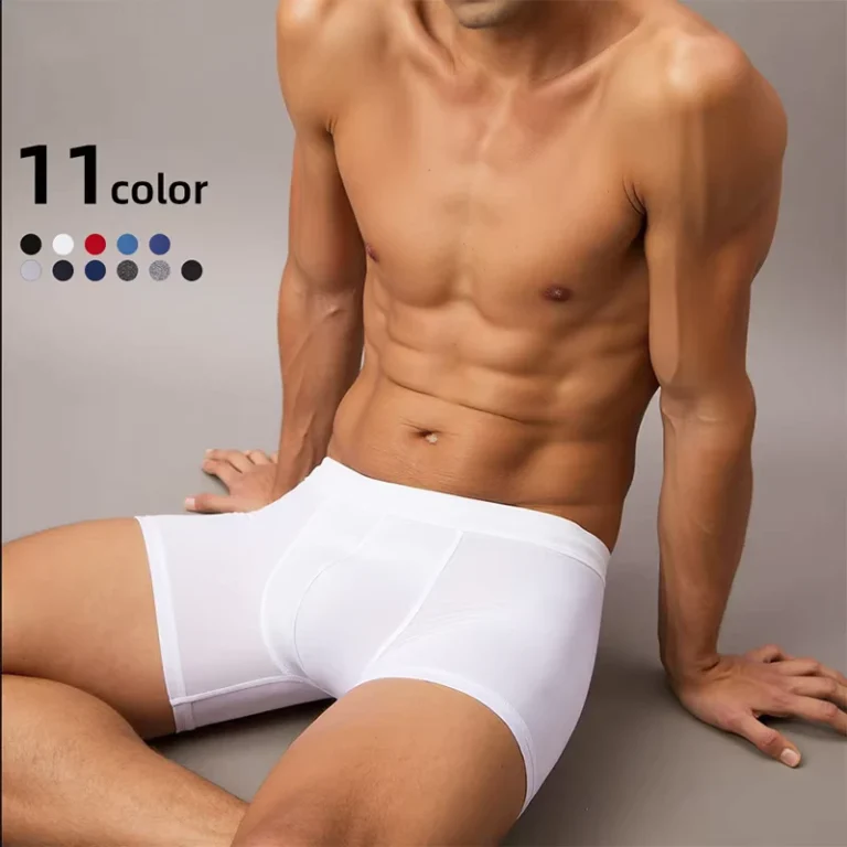 High-Quality-Fashion-Trend-Lengthened-Chafing-Breathable-Leg-Cotton-Sports-Mens-Boxer-Briefs-Men-Underwear-Custom-Logo-Trunk