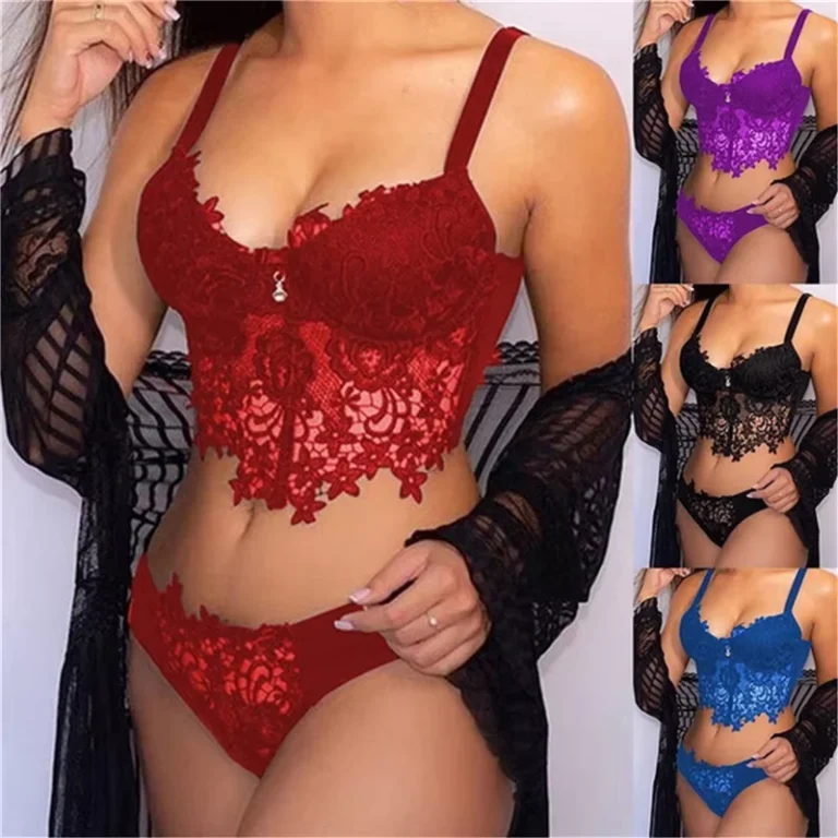 High-Quality-Lace-Bralette-Black-Embroidered-Two-Piece-Lingerie-Bra-and-Panties-Set-for-Women