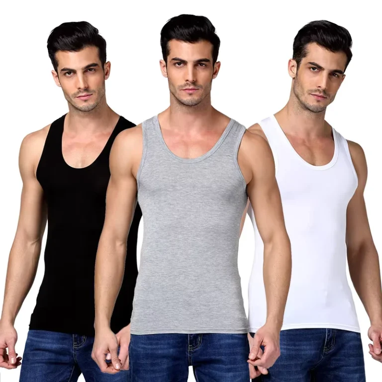 High-Quality-Mens-Ribbed-100-Cotton-Sleeveless-Undershirt-for-Gym-Sport-Plus-Size-Tank-Top-Sportswear-Quick-Dry