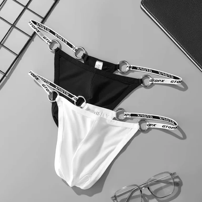 High-Quality-Mens-Sexy-Underwear-with-Metal-Ring-Hip-Thong-Breathable-Sexy-Thin-U-Convex-Single-Thong-Underwear