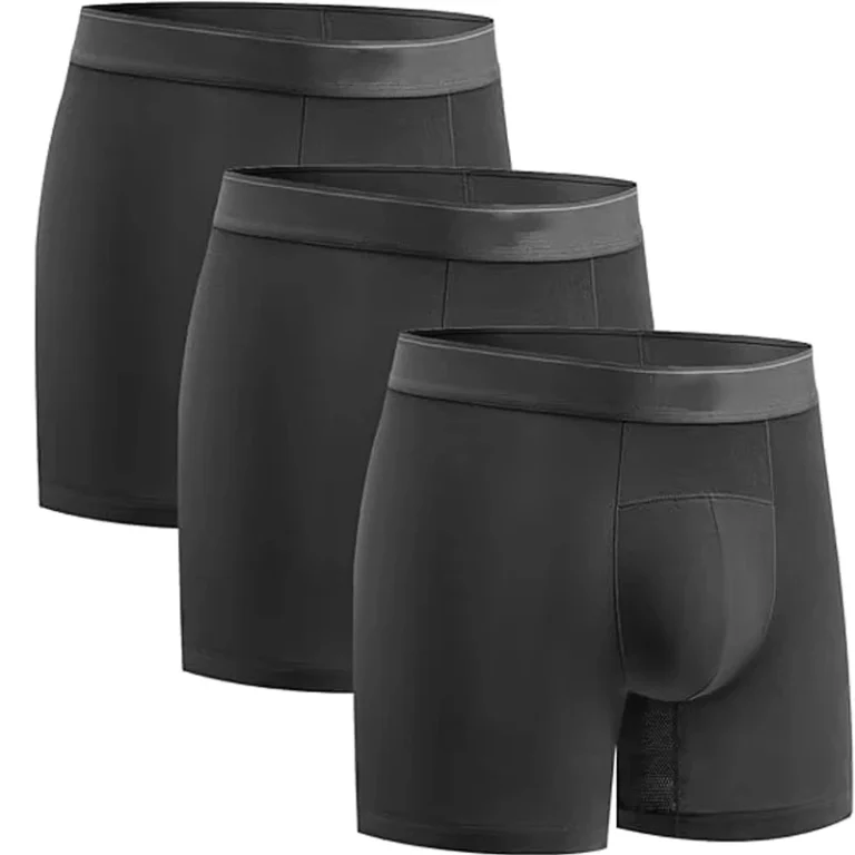 High-Quality-Mens-Soft-Comfortable-Solid-Boxer-Briefs-Custom-Logo-Mid-waist-PlusSize-Causal-Quick-Dry-Seamless-Underwear-for-Men
