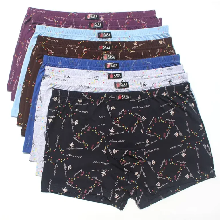High-Quality-Mens-Ultimate-Comfort-100-Cotton-Knitted-Boxer-Briefs-Athletic-Boxers-Smooth-Thin-Print-Pattern-Breathable