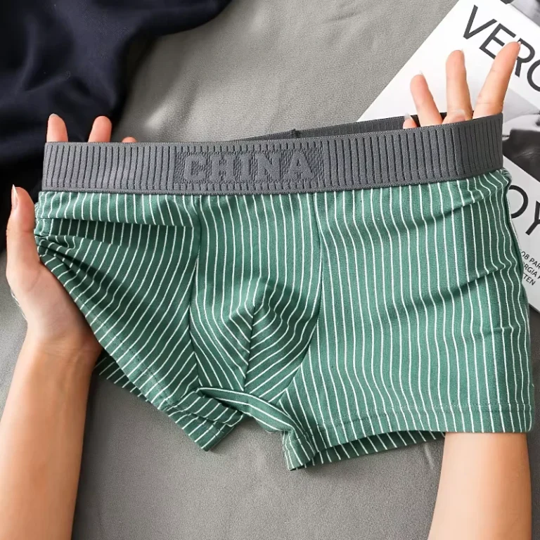 High-Quality-Mens-Underwear-Mid-Rise-Cotton-Briefs-and-Boxer-Shorts-Breathable-Knitted-Fabric