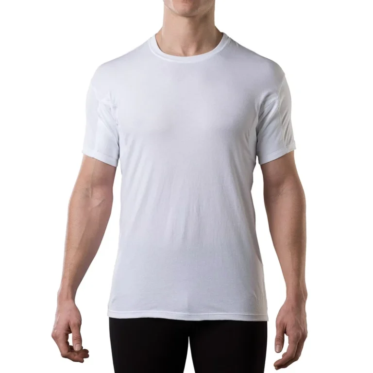High-Quality-Modal-Spandex-Sweatproof-Undershirt-for-Men-With-Underarm-Crew-Neck-Sweat-Pads-T-shirt
