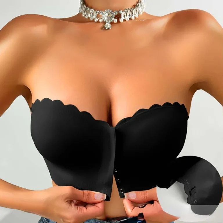 High-Quality-Seamless-Bra-Soft-and-Breathable-Front-Button-Strapless-Wavy-Edge-Bra