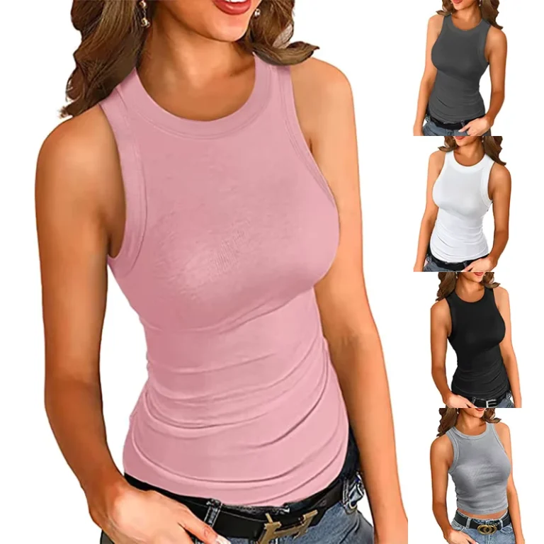 Hot-Selling-Sleeveless-Gym-Workout-Singlet-Cotton-Blank-Tank-Tops-Women-Sport-T-Shirt