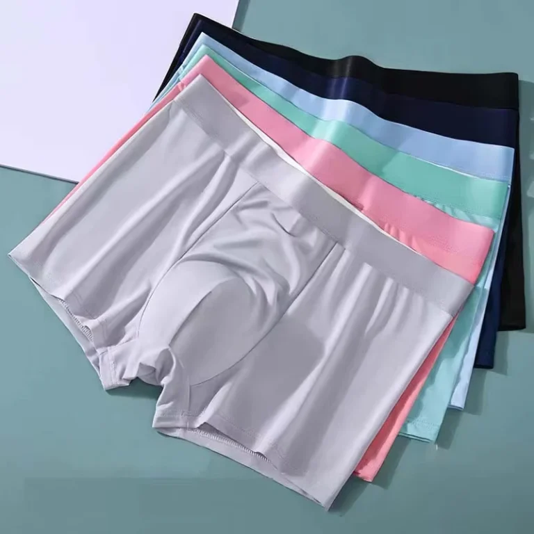 Ice-Silk-Mens-Underwear-Mens-Boxer-Shorts-Breathable-Antibacterial-and-Traceless-Underwear