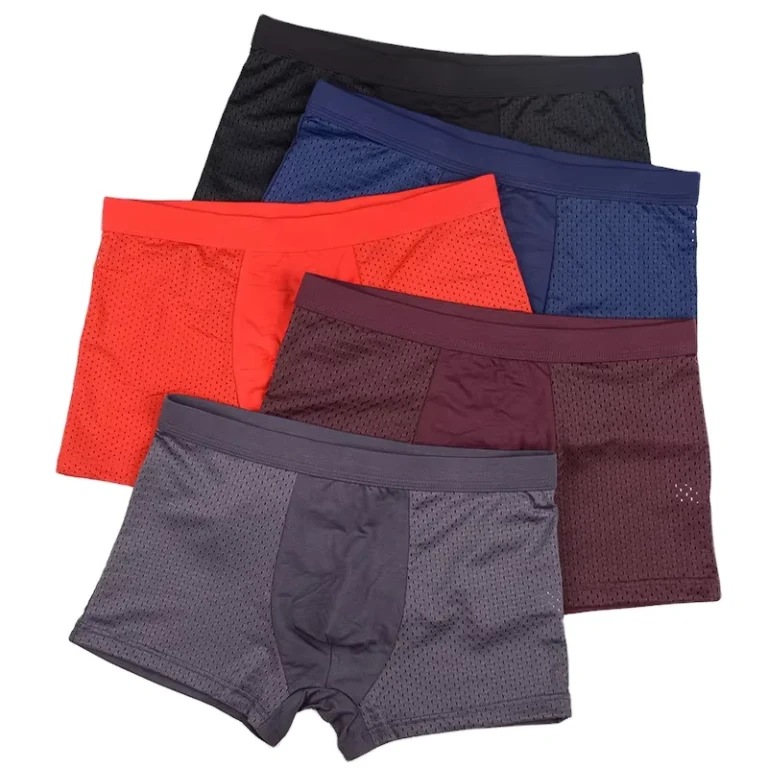 Jiyun-Pure-Color-Summer-Mesh-Boxers-Man-Underwear-Modal-Big-Sizes-Male-Boxer-Briefs