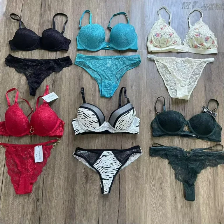 Lace-Bra-Brief-Sets-Plus-Size-Underwear-Triangle-Cup-Bra-Panty-Set-Breathable-No-Show-Women-Underwear