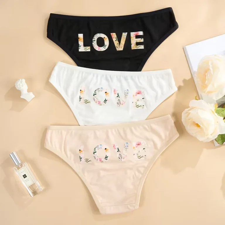 Ladies-Love-Print-Comfortable-Cotton-Panties-Young-Girl-Women-Underwear-Lace-Cute-Briefs