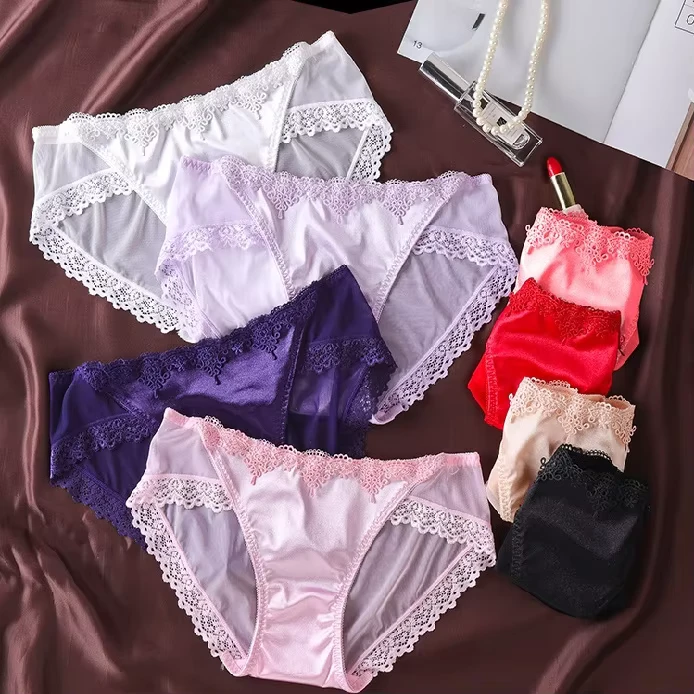 Ladies-Sexy-Lace-Panties-Ice-Silk-Breathable-Sexy-Briefs-Seamless-Woman-Underwear-Womens-Panties