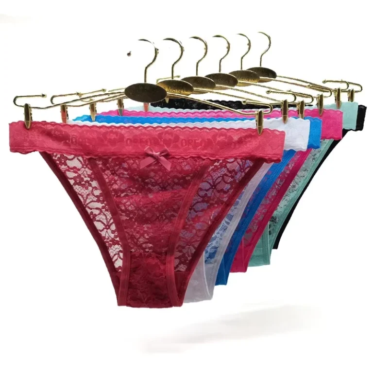 Ladies-Sexy-Transparent-Lace-Thong-Panties-Low-Rise-Knitted-with-Hole-Decoration-Plain-Dyed-for-Women