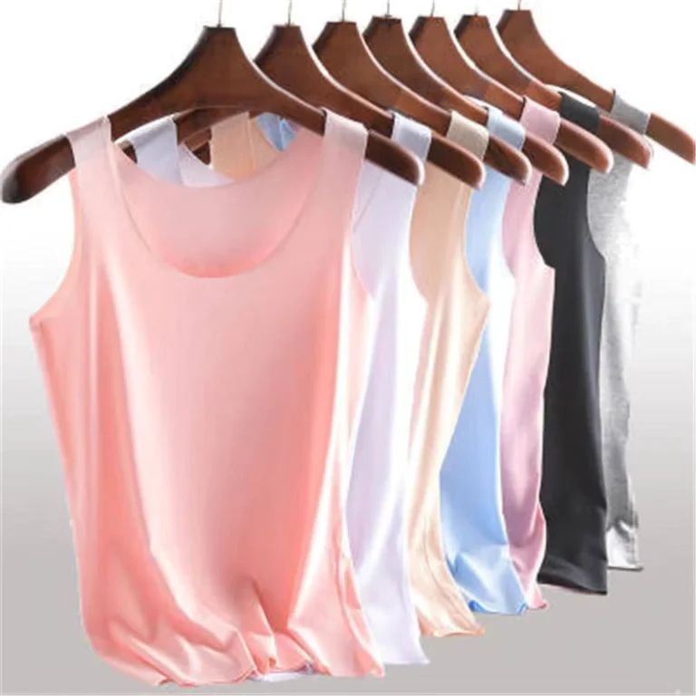 Ladies-Summer-Wear-Ice-Silk-Seamless-Slimming-Solid-Color-Sleeveless-Women-Modal-Camisole-Lady-Tan-Tops-S0534
