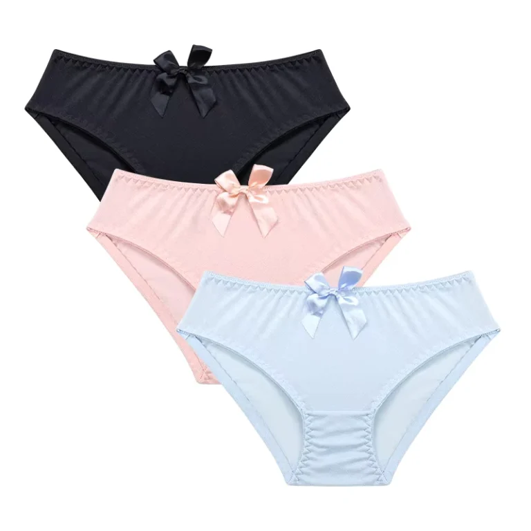 Ladies-Underwear-Pink-Girls-Panties-Nighty-Sexy-Bow-Women-Underwear