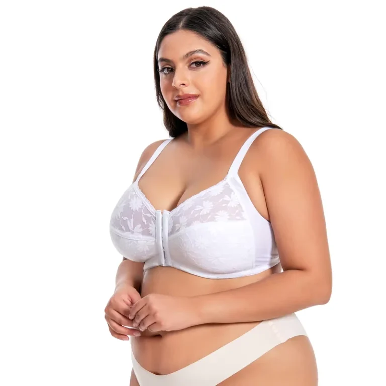 Lady-Front-Open-Closure-Polyamide-Big-Cup-Wirefree-Soft-Plus-Size-Women-Lace-Bras-Big-Chest-Wireless-for-Women