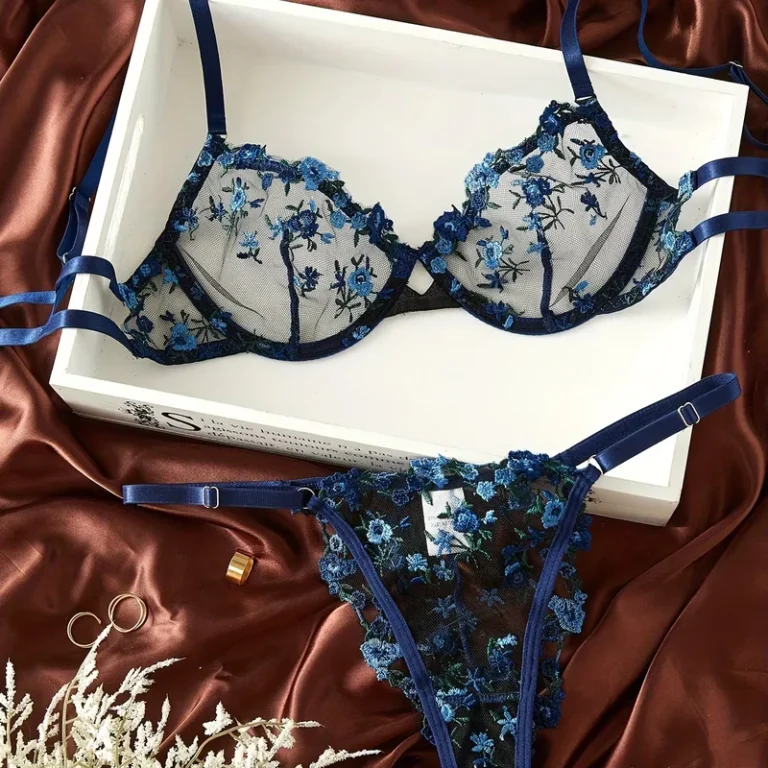 Lady-Open-Bra-G-string-Ser-Womens-Sexy-Underwear-Night-Party-See-Through-Lingeries-Set-for