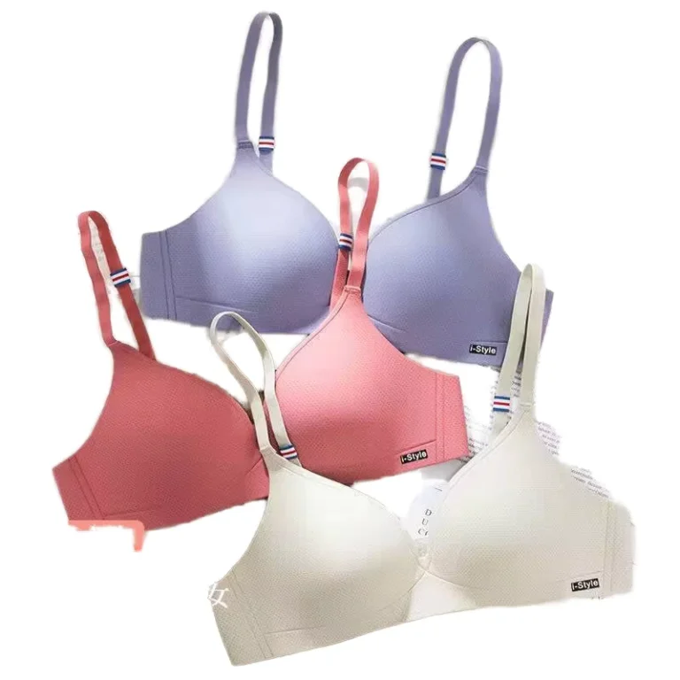Lady-Seamless-Push-up-Bralette-Womens-Wireless-Breathable-Solid-Color-Lingerie-3-4-Cup-7-Pcs-Set