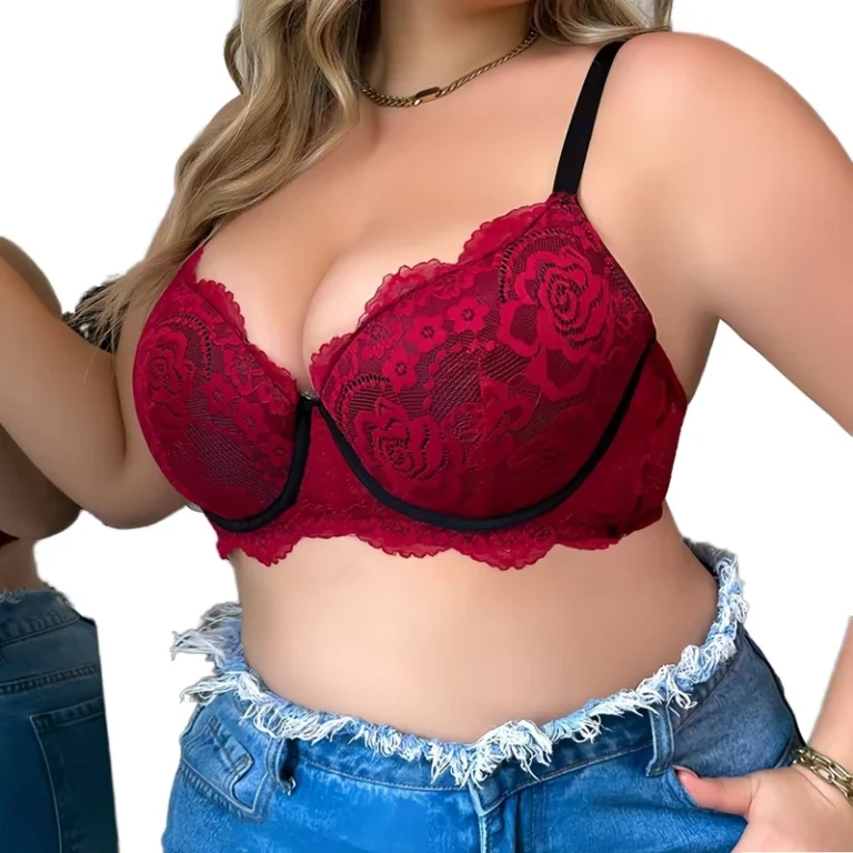 Large-Bust-Adjustable-Underwire-Push-Up-Lace-Plus-Size-Lingerie-Women-Bra