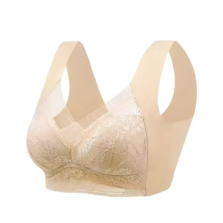 Large-Size-Lace-Bra-3-4-Cup-Push-up-Breathable-Seamless-Wire-Free-Back-Large-Chest-Small-Comfortable-Explosive-Vest