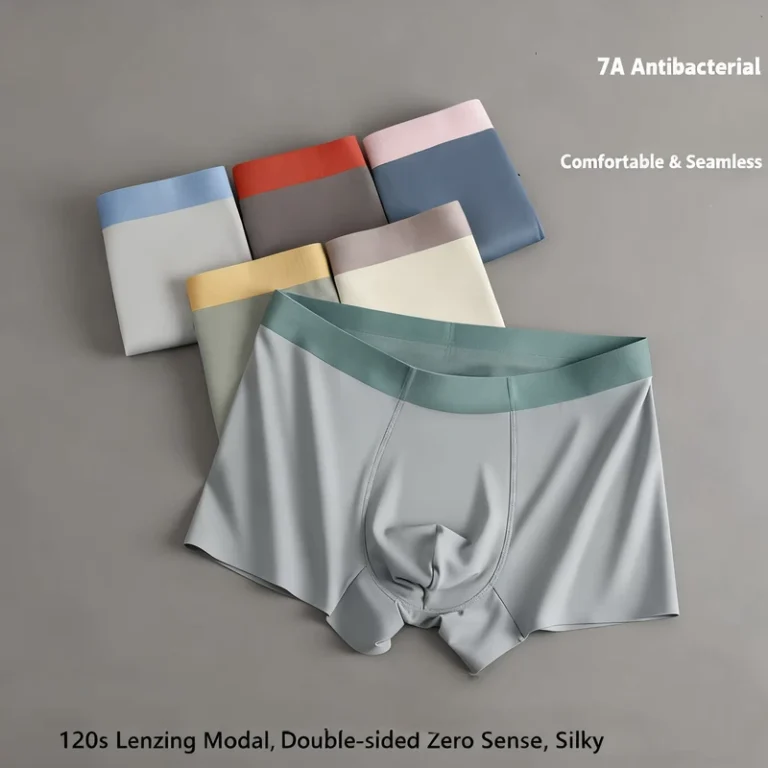 Lenzing-Modal-Mens-Underwear-Silky-Seamless-Silk-Lined-Antibacterial-Boxer-Briefs