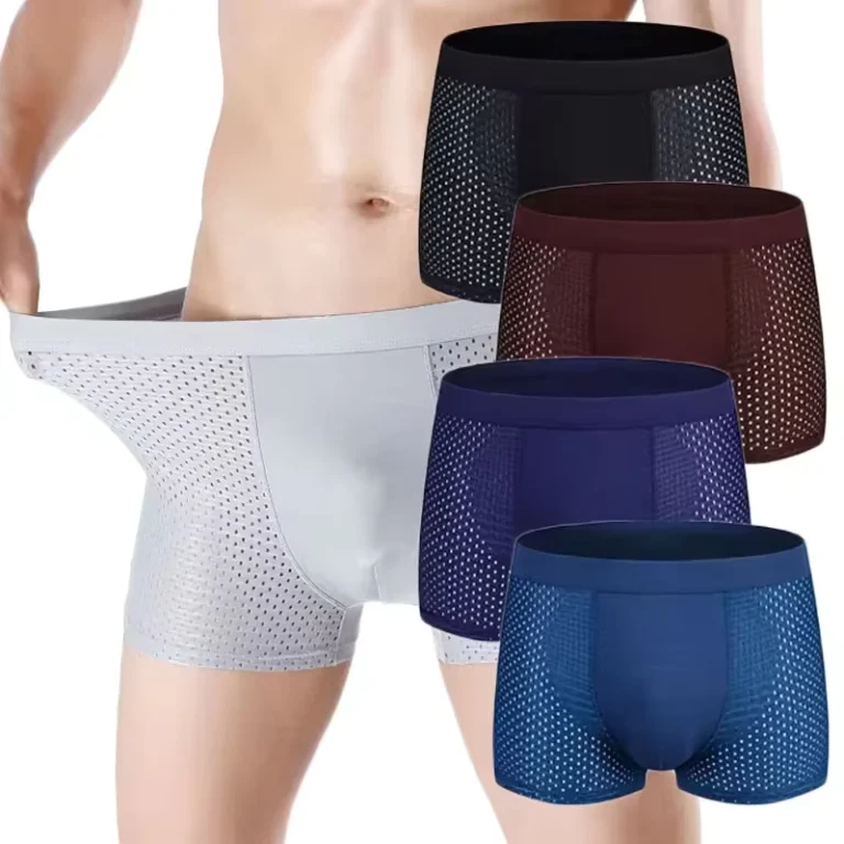 Luxury-Comfortable-Breathable-Mens-Long-Boxers-Mesh-Boxer-Shorts-Underwear-Eco-Friendly-Quick-Dry-Seamless