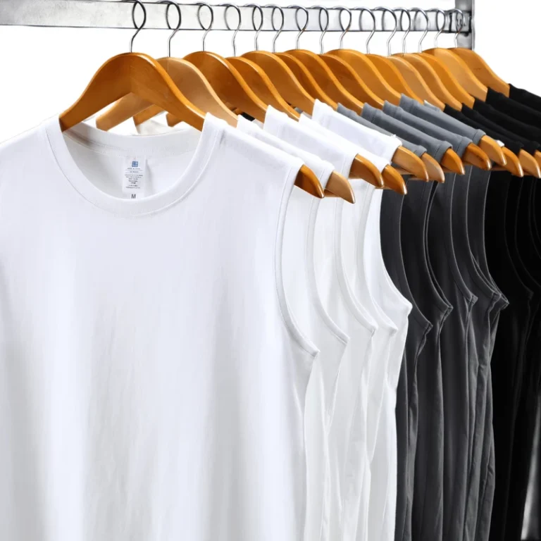 Man-Gym-Fitness-Muscle-Shirts-Tee-230g-Heavyweight-Tank-Singlet-Homme-En-Coton-T-shirts-Mens-tank-Top-Undershirt-for-Men
